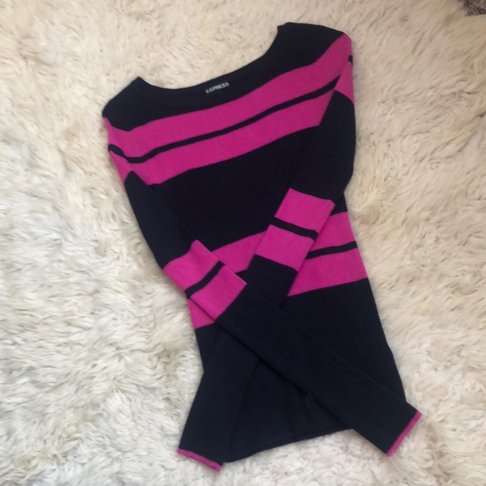Black and pink sweater